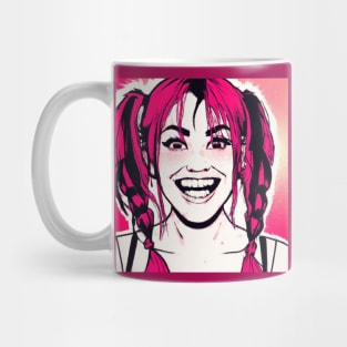 Wild Girl With Red Braids Mug